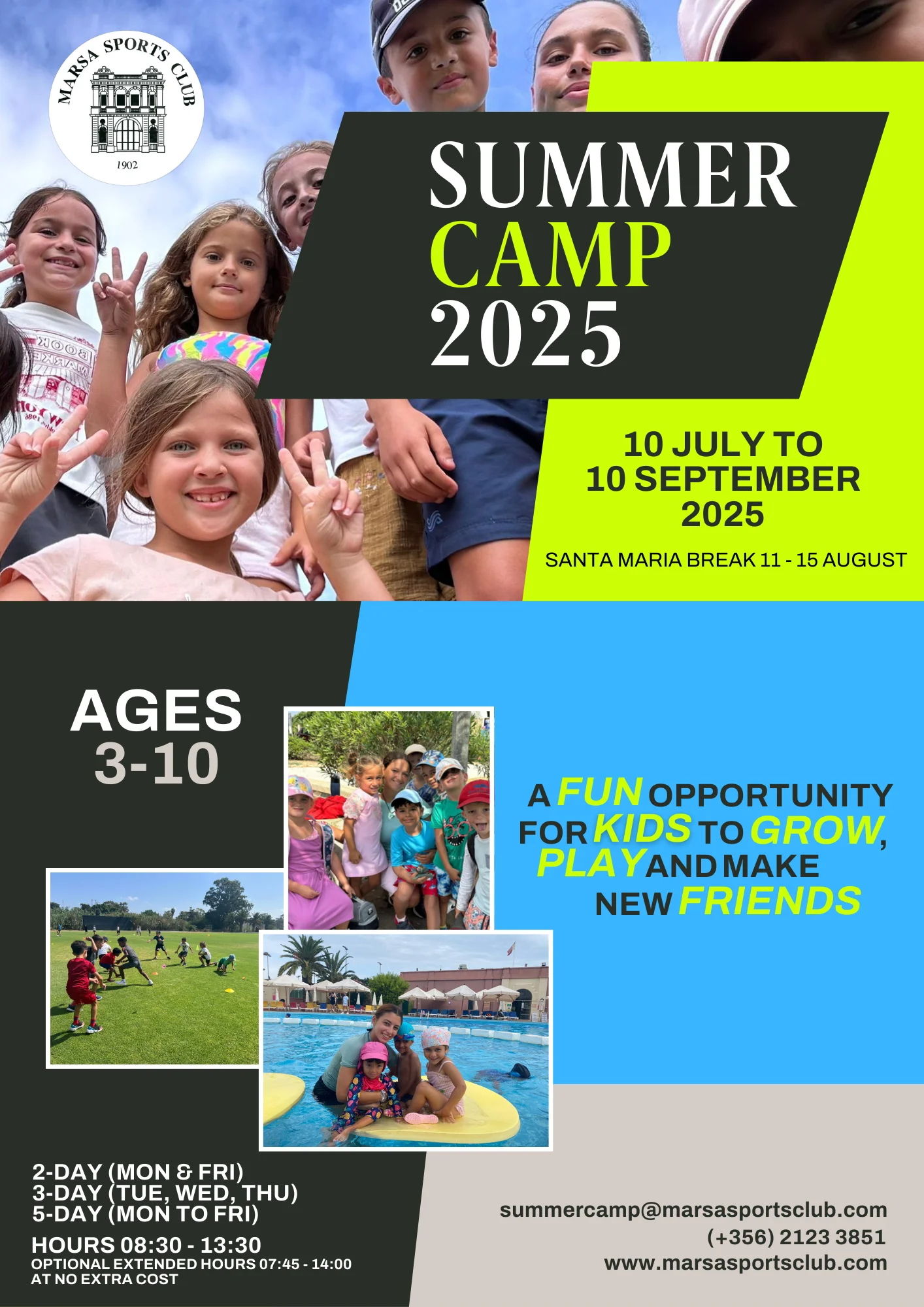 Poster of Marsa Sports CLub Summer Camp 2025