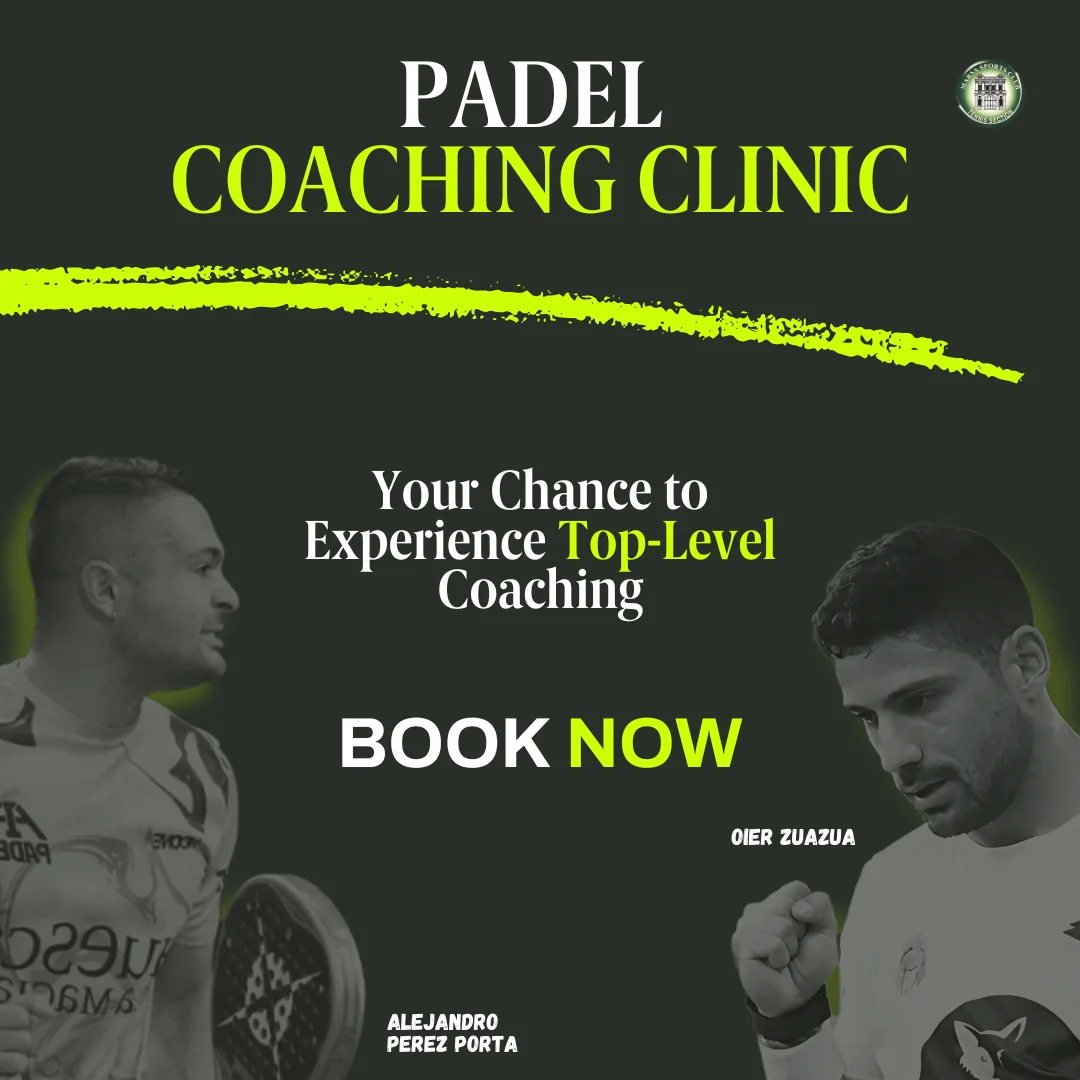 Train with Top 50 World Padel Players at Marsa Sports Club