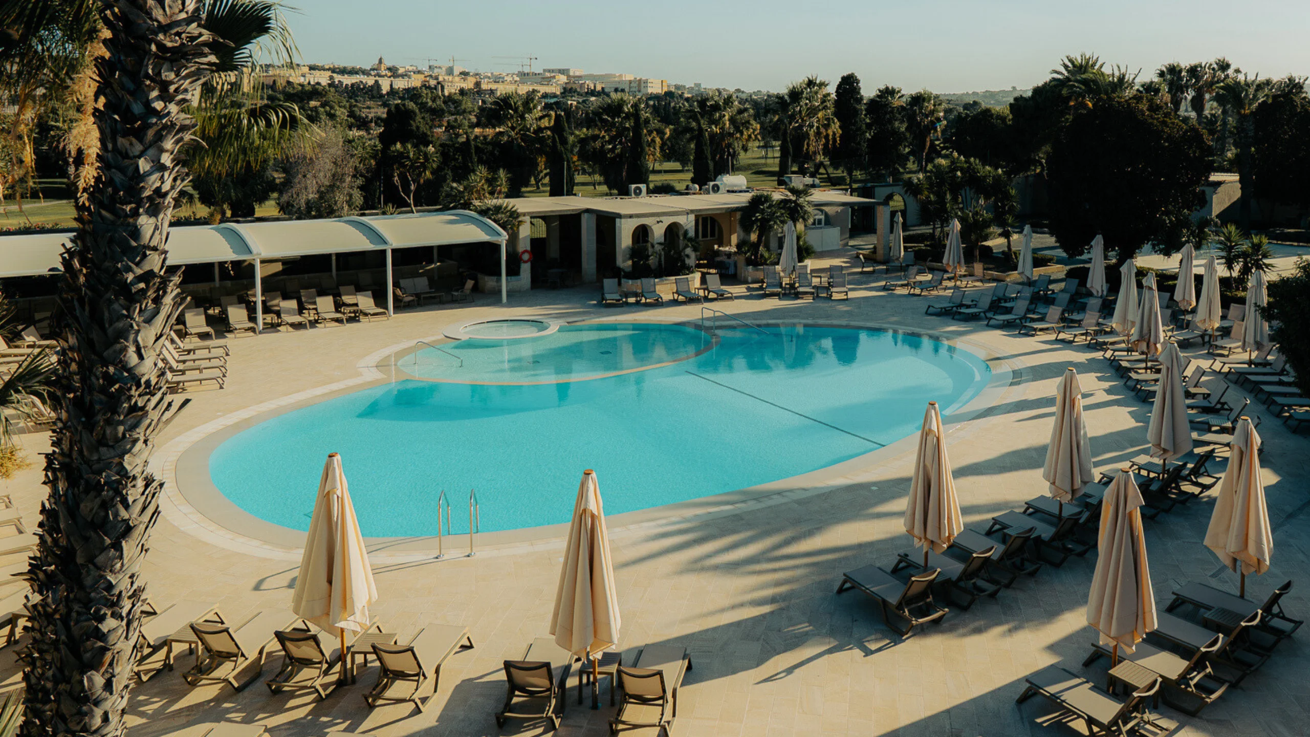 Marsa Sports Club pool from above