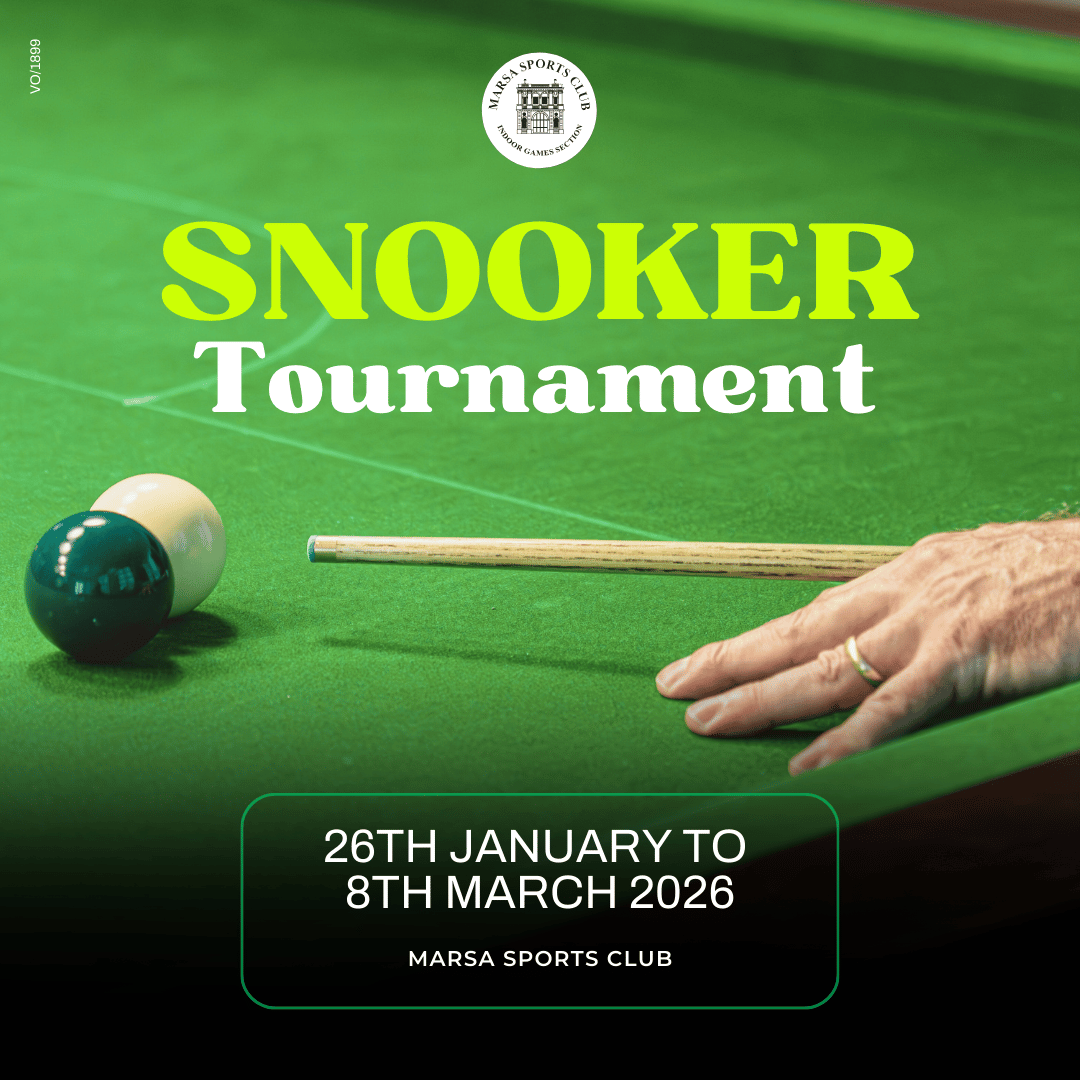 Snooker Returns to Marsa Sports Club – Tournament 2026 Announced