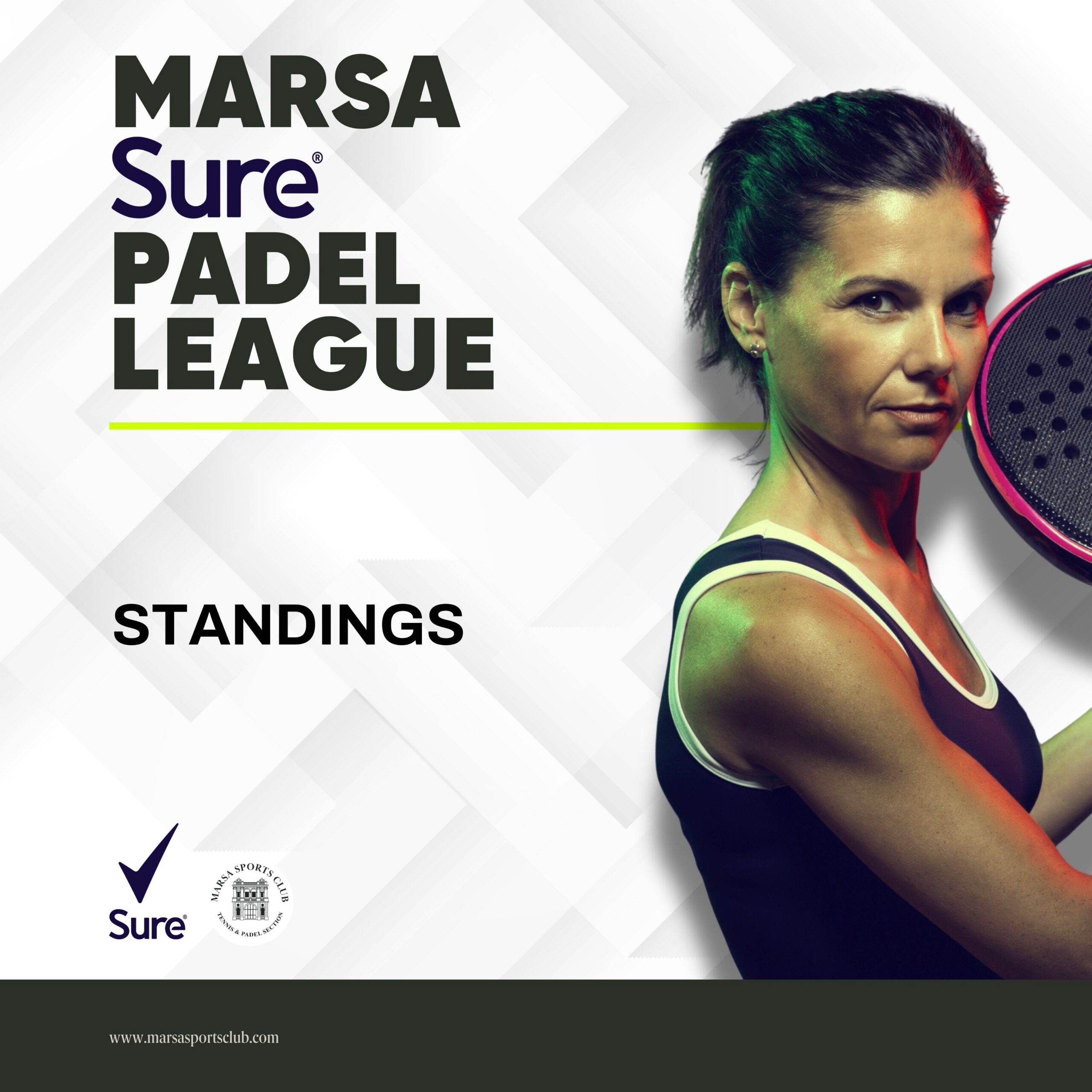 Marsa Sure Padel League 2026 Standings Update (as at 28 January 2026)