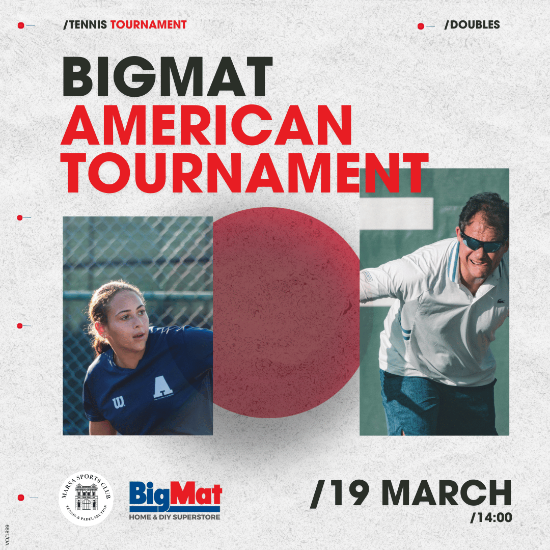 BigMat Afternoon American Tournament: A Social Mixed Doubles Afternoon at Marsa Sports Club