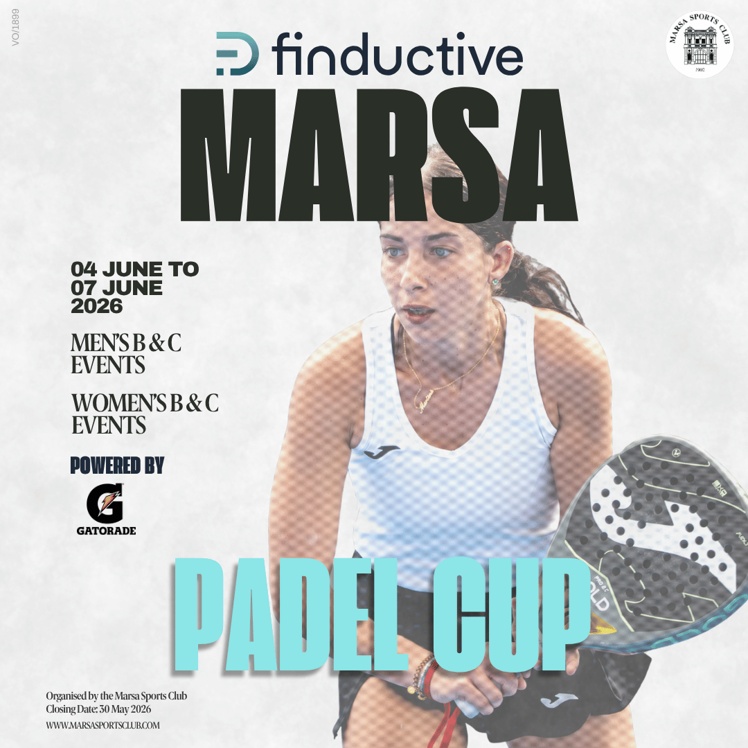 Finductive Marsa Padel Cup 2026 powered by Gatorade: Tournament Padel Returns to Marsa