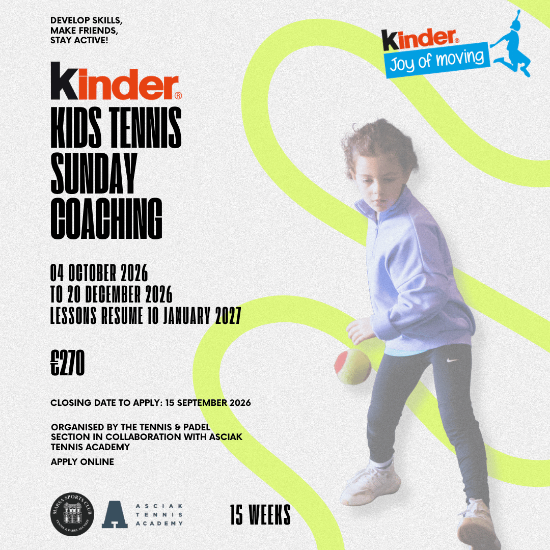 Kinder Kids Tennis Sunday Coaching Returns This Autumn