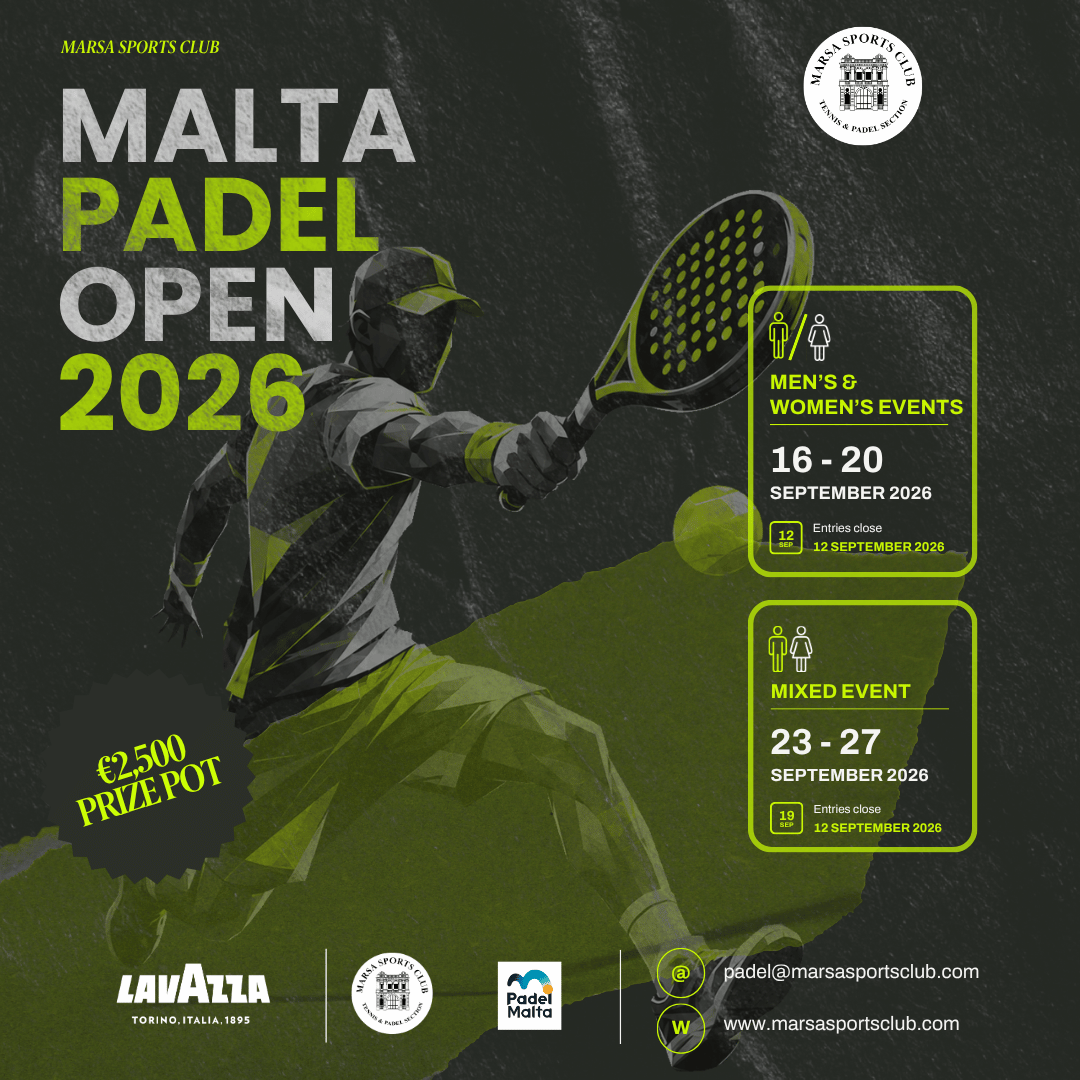 Malta Padel Open 2026: Two Weeks of Competition at Marsa Sports Club