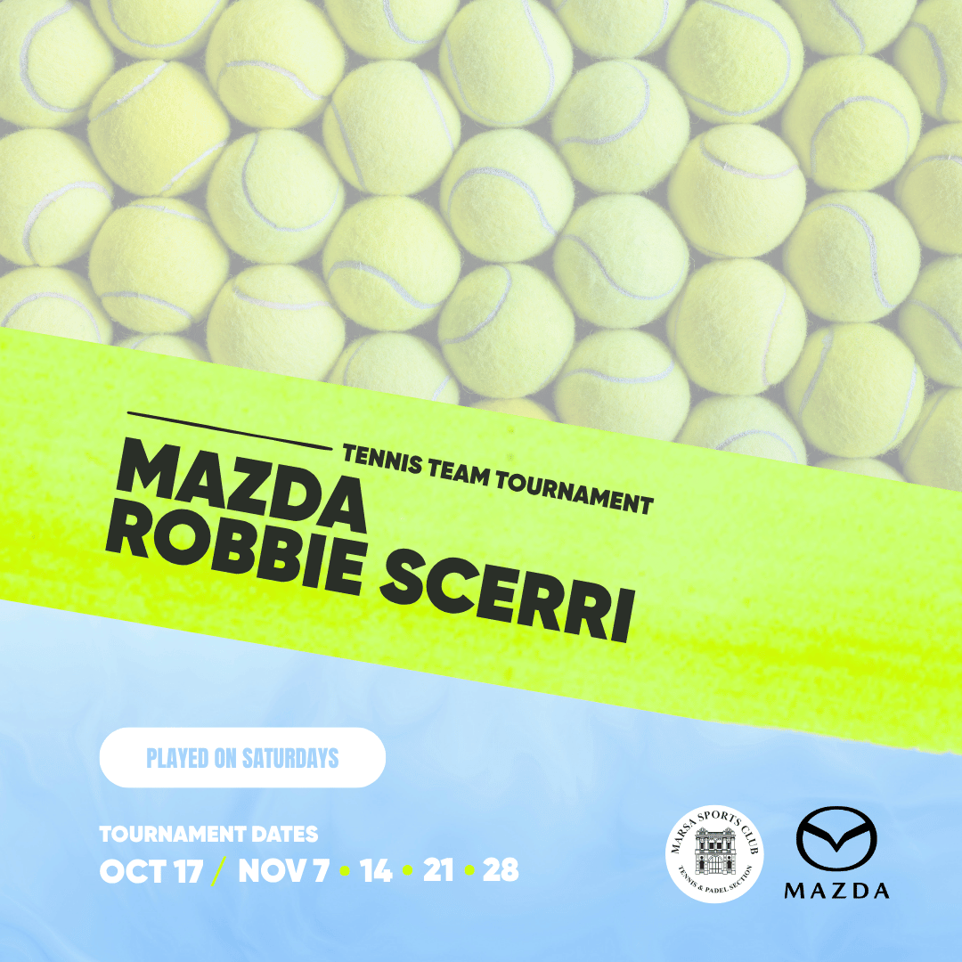 Mazda Robbie Scerri Tennis Team Tournament 2026